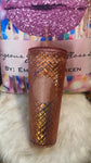 Starbucks Tumbler Gold Jeweled Christmas Holiday venti 2021 Cup