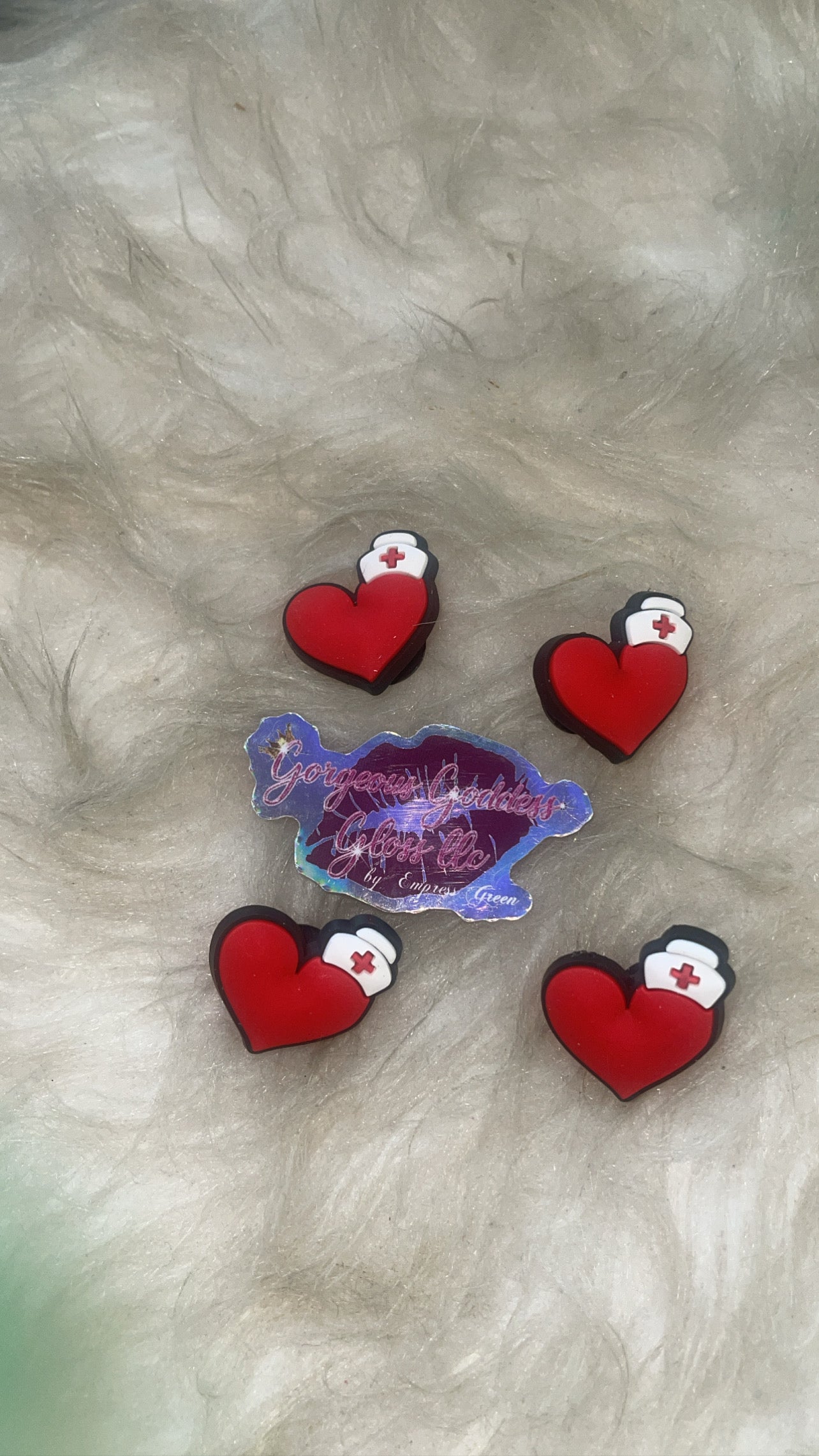 Healthy heart Krocs Charm