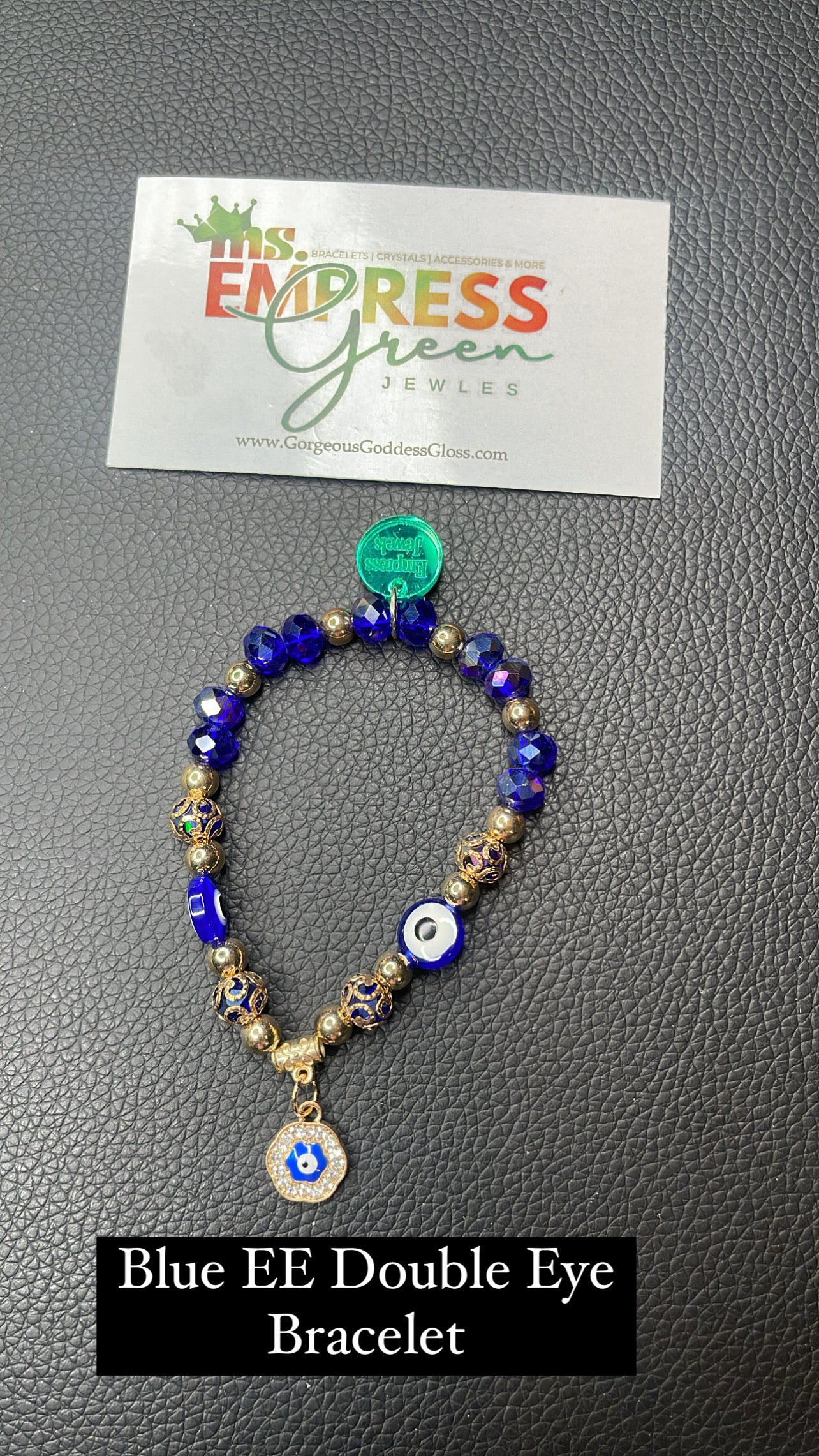 Blue Gold EE Double Eye Bracelet