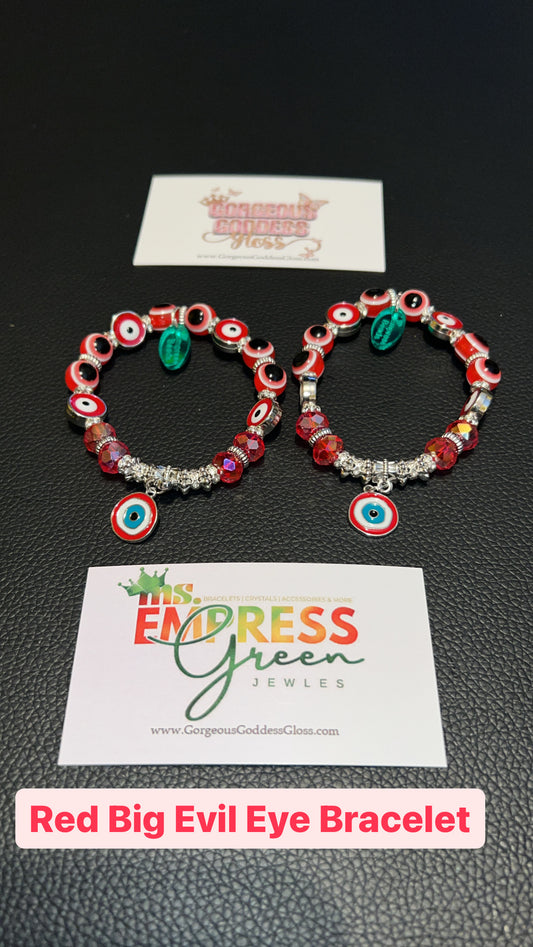 Red Big Evil Eye Bracelet