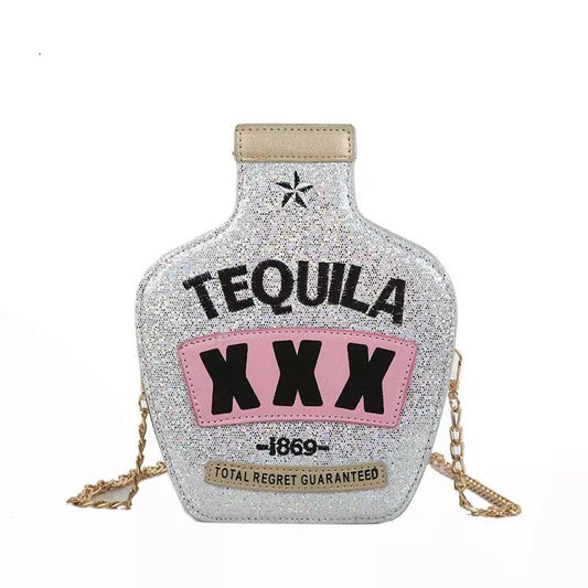 Tequila flask bottle Fashion Themed  Purse