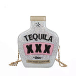 Tequila flask bottle Fashion Themed  Purse