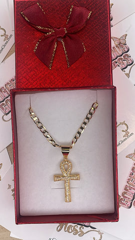 Small Ankh   Charm Necklace