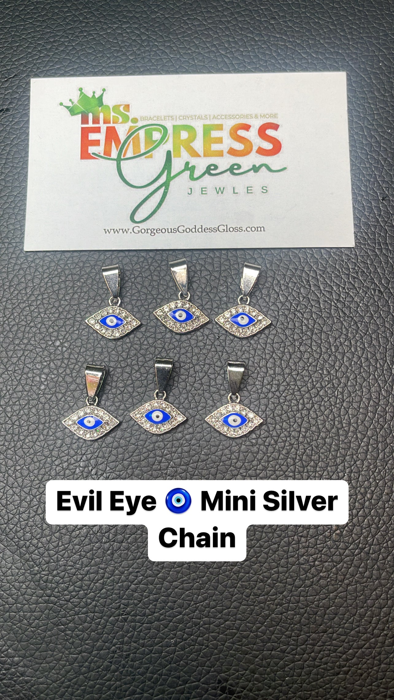 Evil Eye 🧿 Mini Silver Pendant 6 Pcs