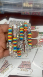 Clear Rainbow Single Bracelets