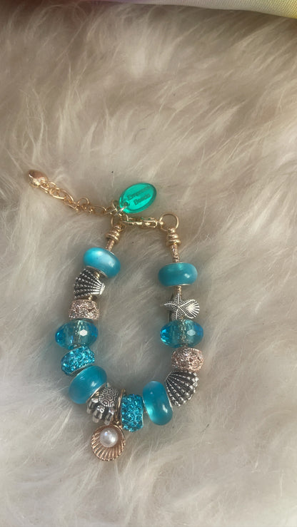 Sea Shells Blues bracelet