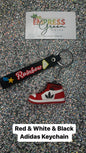 Red / White / Black Adidas Keychain