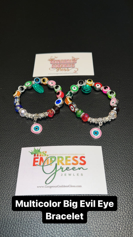 Multicolor Big Evil Eye Bracelet