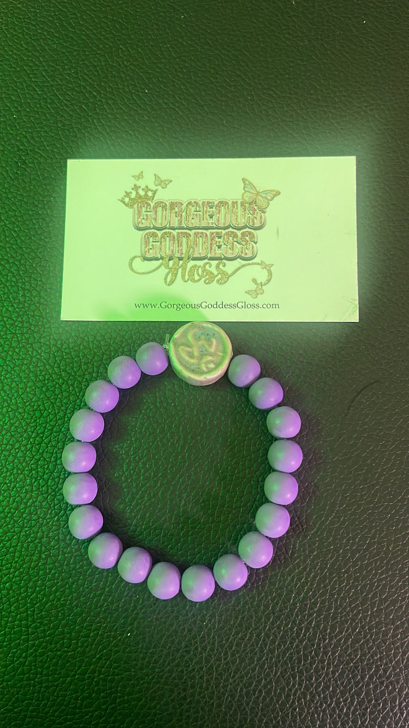 Zen Om  Purple Bracelet