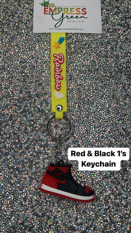 Red & Black 1’s keychain