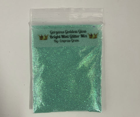 Bright Mint fine Glitter Mix