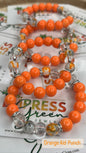 Orange Aid Punch Single Bracelets 10mm 1pc