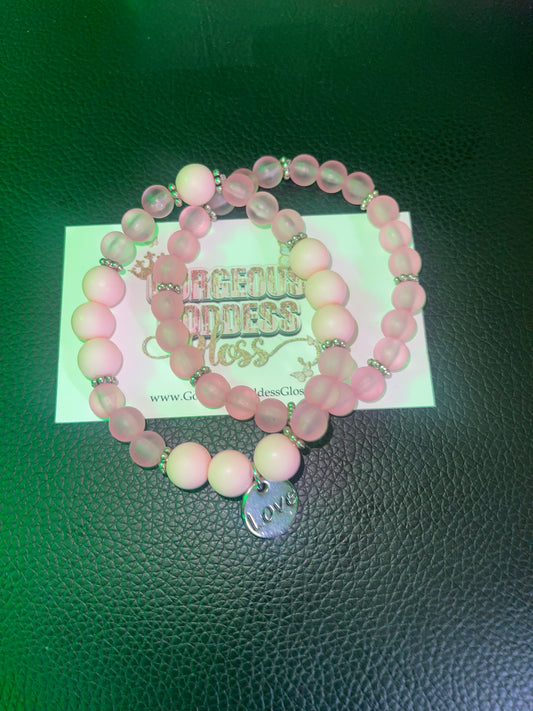 Pink Lemonade Jolly Rancher’s Love Bracelet