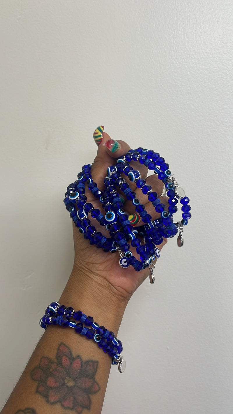 Blue Midnight Evil Eye 🧿 bracelet