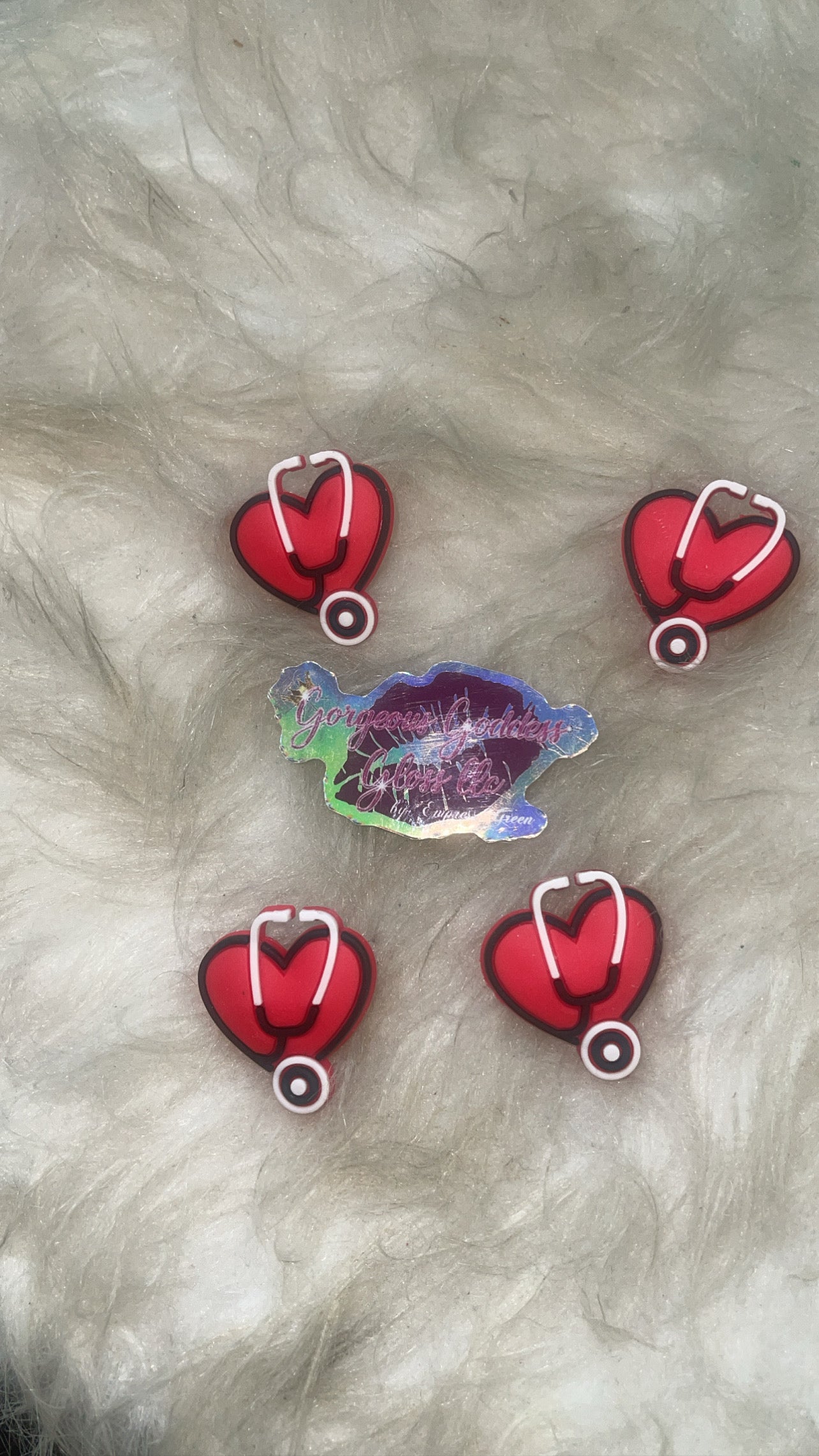 Nurse Heart Krocs Charm