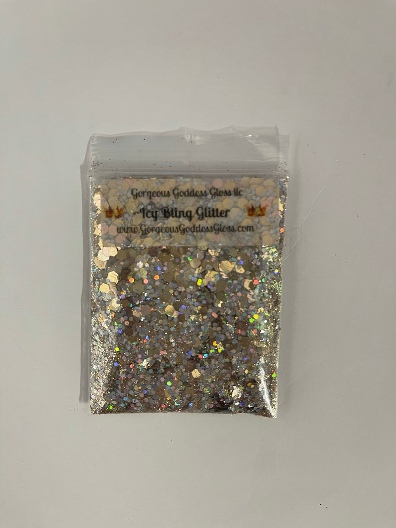 Icy bling chunky Glitter Mix