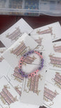 Pink / Purple Evil Eyes bracelet