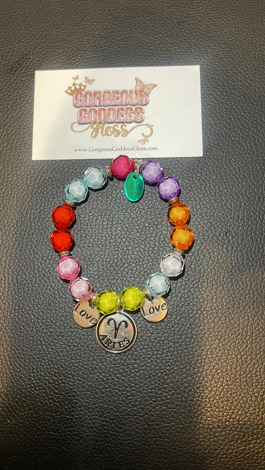 Bubble Gum Zodiac Love bracelet