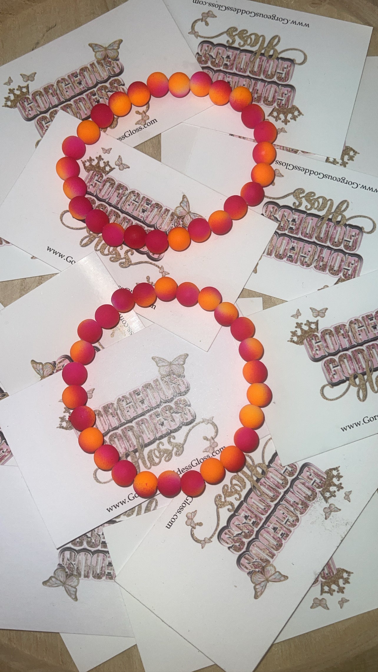 Fluorescent Orange / Pink  wholesale bracelets