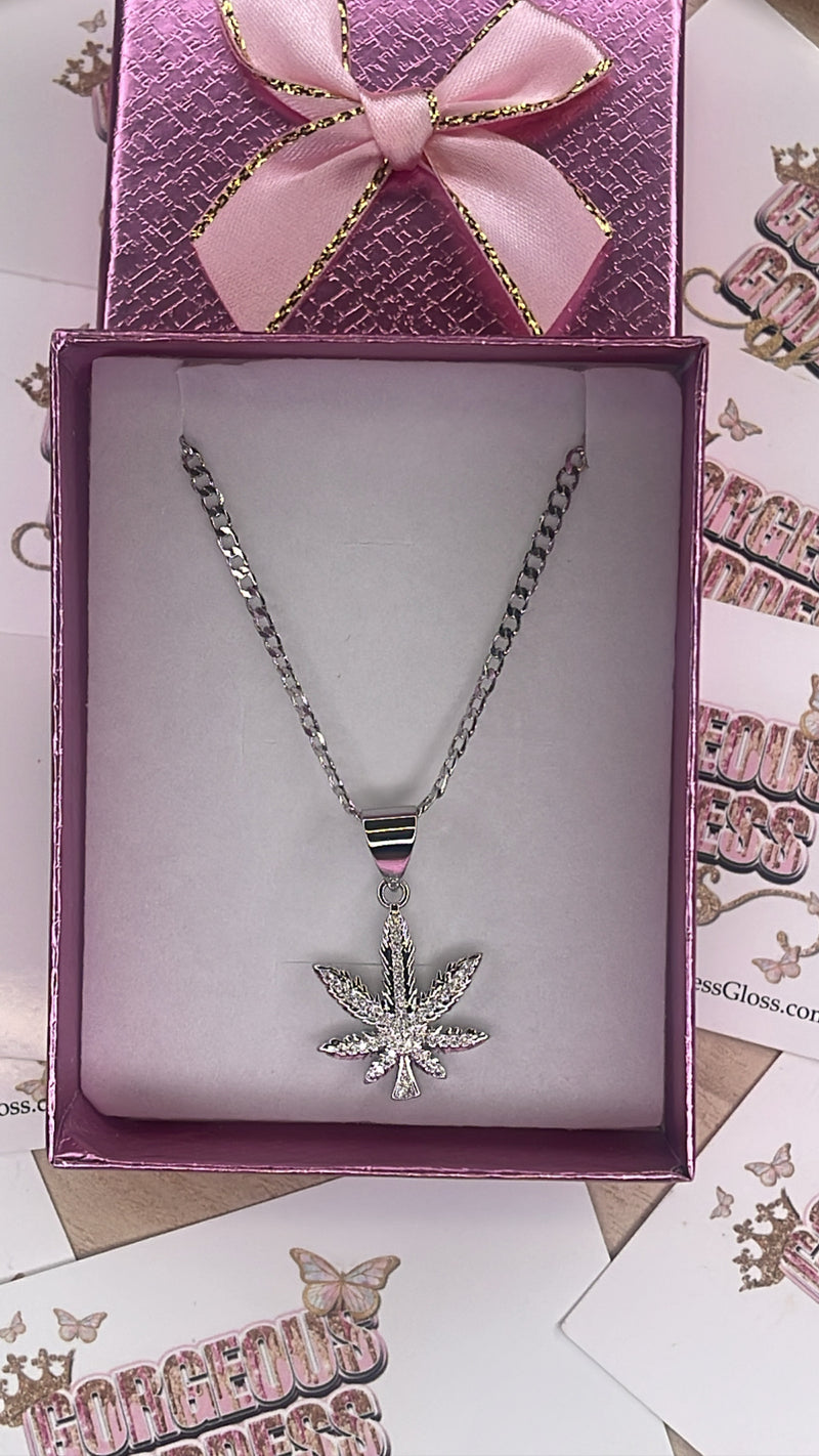 Silver Herbs Charm Necklace