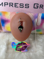 Gangster Power Puff Girls Clip on belly / Navel  ring